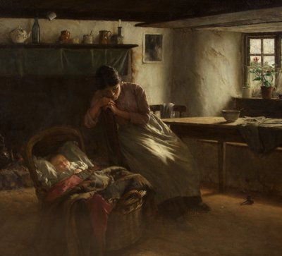 Day Dreams、c.1914（キャンバスに油彩） 作： Walter Langley