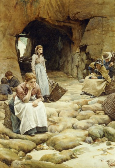 釣りの季節には、 作： Walter Langley