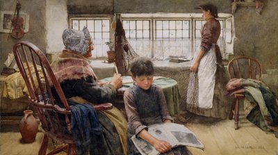 思い出、1885 作： Walter Langley