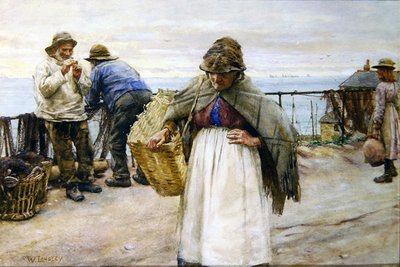 ニューリン・ハイ・ストリート 作： Walter Langley