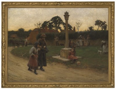 さすらいのミュージシャン (額入り) 作： Walter Langley