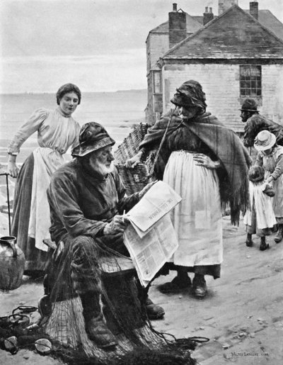 ボートが離れているとき、1903。 作： Walter Langley