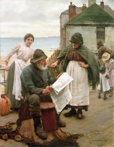 ボートが離れているとき、1903 作： Walter Langley