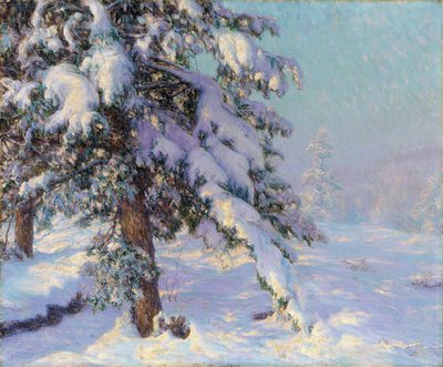 雪を積んだ（キャンバスに油彩） 作： Walter Launt Palmer