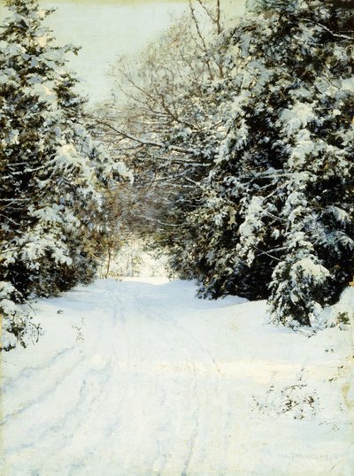 雪に覆われた木 作： Walter Launt Palmer
