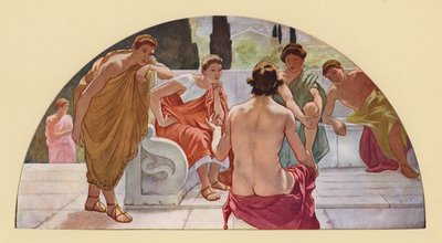 金羊毛の探求にアルゴノートたちを参加させるジェイソン（カラーリトグラフ） 作： Walter MacEwen