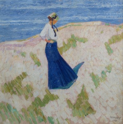 ヘイストのビーチにあるベルンハーディンボルネマン。 1910 作： Walter Ophey