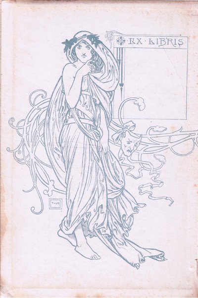 内部カバーデザイン（緑と白）、1900年代 作： Walter Paget