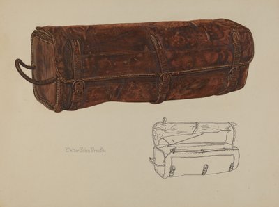 革製メールバッグ、1938年頃 作： Walter Praefke