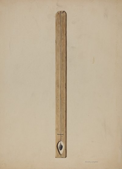 Plumb Line and Board, 1939. 作： Walter Praefke