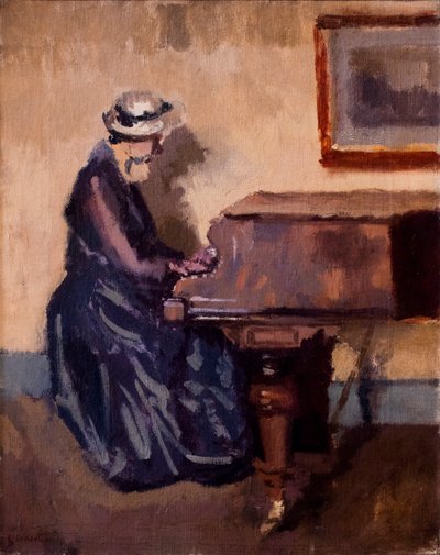 ショパン、1914年頃（キャンバスに油彩） 作： Walter Richard Sickert
