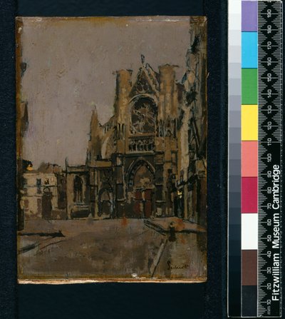 セントジャック教会、ディエップ、1899年〜1900年 作： Walter Richard Sickert
