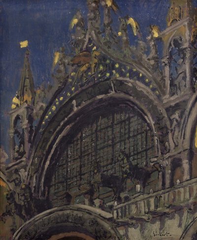 サンマルコの馬、ヴェネツィア 作： Walter Richard Sickert
