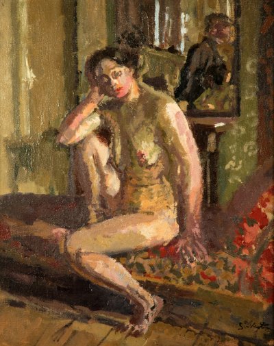 ヌードのあるインテリア 作： Walter Richard Sickert