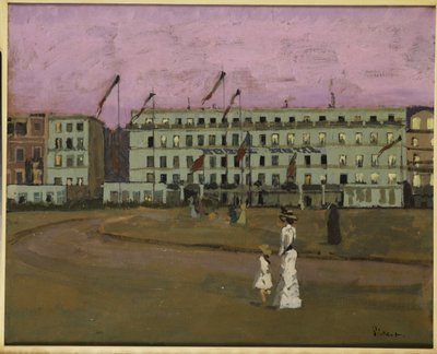L "ホテルロイヤル、ディエップ、1894年頃 作： Walter Richard Sickert