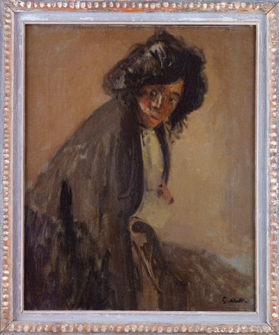 寝椅子に寄りかかるラジュゼッピナ、1903年4月頃 作： Walter Richard Sickert