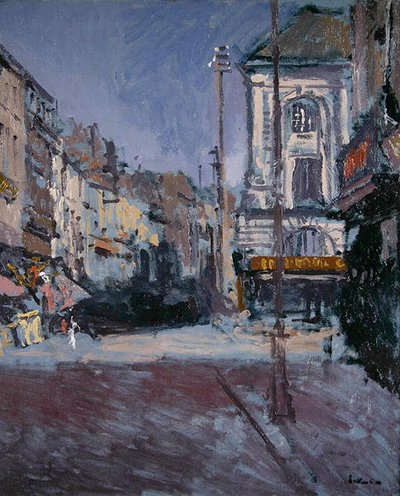 ラ・グランド・リュー、ディエップ、c.1900（油彩・キャンバス） 作： Walter Richard Sickert