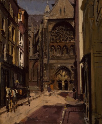 La Rue Pecquet, Dieppe, France, 1900 Walter Richard Sickert d. 1942 作： Walter Richard Sickert