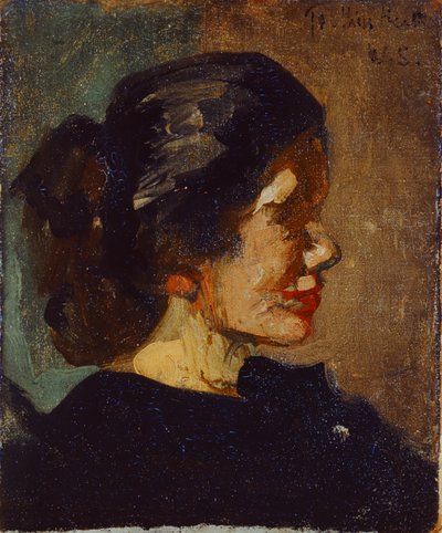 エレン・ヒースの肖像（キャンバスに油彩） 作： Walter Richard Sickert