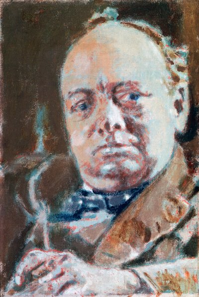 ウィンストン・レナード・スペンサー・チャーチル卿の肖像（ウッドストック 作： Walter Richard Sickert