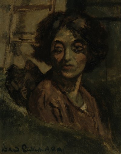 女性の肖像-テレーズレッソール、1927年 作： Walter Richard Sickert