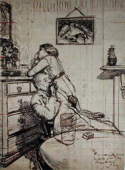 アンニュイな雰囲気の準備学習 作： Walter Richard Sickert