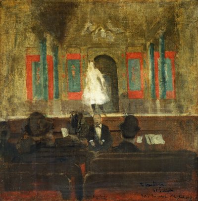 ガッティの舞台での女王ローレンス、1888年頃 作： Walter Richard Sickert