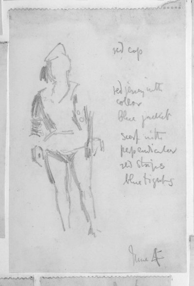 女性像のスケッチ 作： Walter Richard Sickert