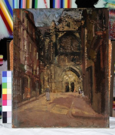 セントジャック、ディエップ、フランス、1900年頃（キャンバスに油彩） 作： Walter Richard Sickert