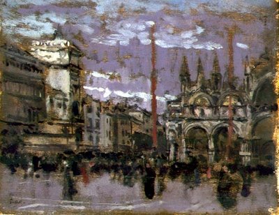 サン・マルコ、ヴェネツィア、1901-02年頃（パネルに油彩 作： Walter Richard Sickert