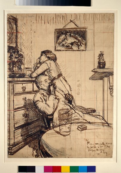 「アンニュイ」のための研究：ハビーとマリー 作： Walter Richard Sickert