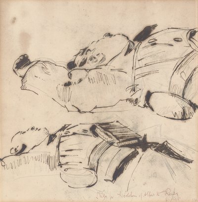 「アルベール国王の兵士たち」のための研究 作： Walter Richard Sickert