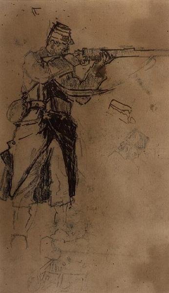 兵士のための研究 作： Walter Richard Sickert
