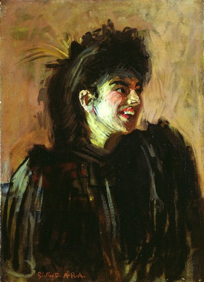 パラダイスのブラックバード、c.1896-8（キャンバスに油彩） 作： Walter Richard Sickert