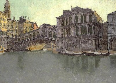 大運河とリアルト、ヴェネツィア、1895-96年頃 作： Walter Richard Sickert