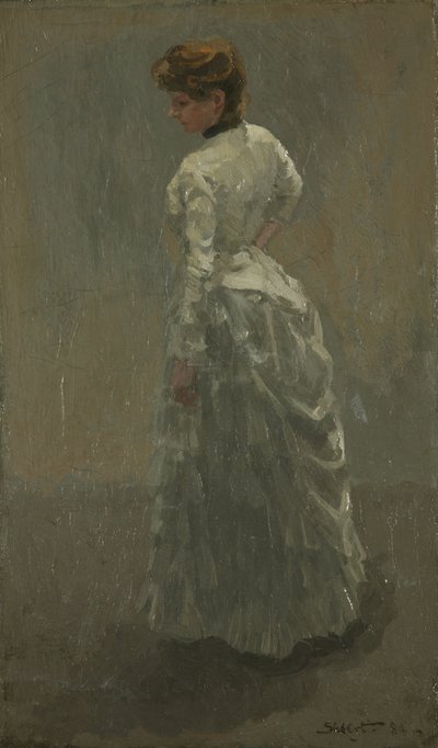グレーのドレス 作： Walter Richard Sickert