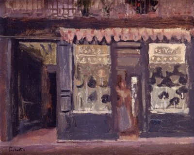 帽子屋（キャンバスに油彩） 作： Walter Richard Sickert