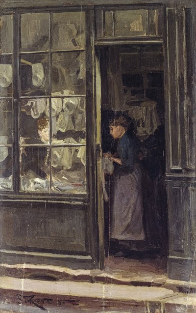 ランドリーショップ 作： Walter Richard Sickert