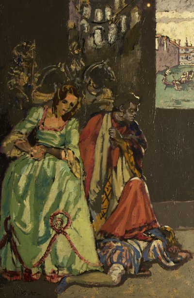 「オセロ」のバリエーション、1933-34年頃（キャンバスに油彩） 作： Walter Richard Sickert