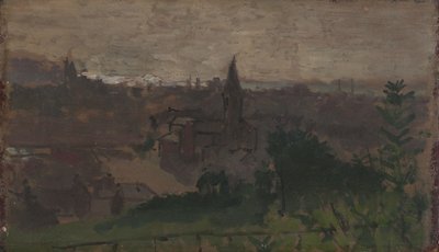エグリーズデュポレットとのディエップの眺め、1890年頃 作： Walter Richard Sickert