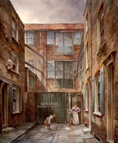 ニューナムズ プレイス、ビショップスゲート、1890～1891 年 作： Walter Riddle