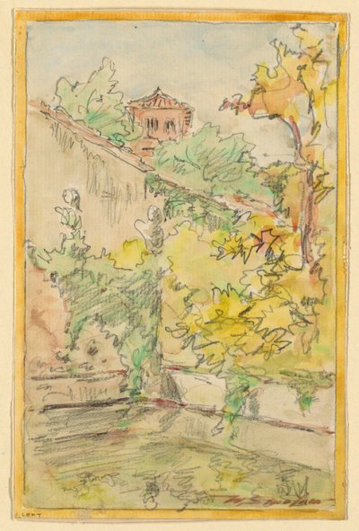 中庭 作： Walter Shirlaw