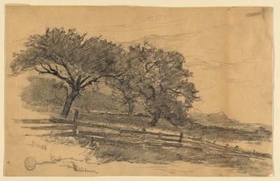 バーモント州ドーセットの風景 作： Walter Shirlaw