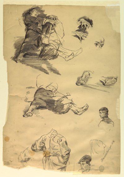 歴史的表象のための人物研究 作： Walter Shirlaw
