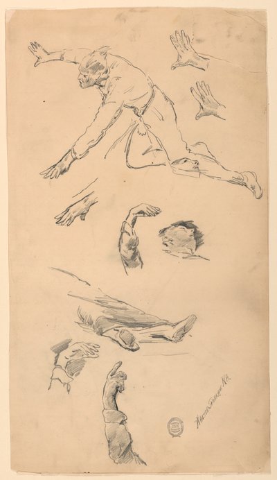 手と形の研究 作： Walter Shirlaw