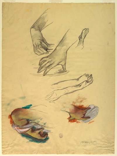 手の研究 作： Walter Shirlaw