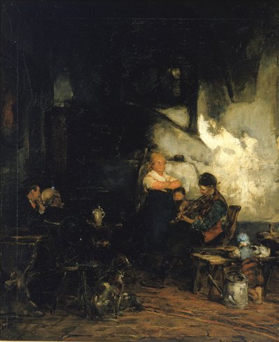 イン（ドイツ、1873年頃）。 作： Walter Shirlaw