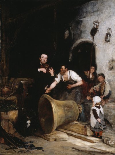 鐘を鳴らす」1874年 作： Walter Shirlaw