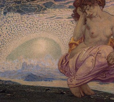 無限の夢（紙に水彩） 作： Walter Sigmund Hampel