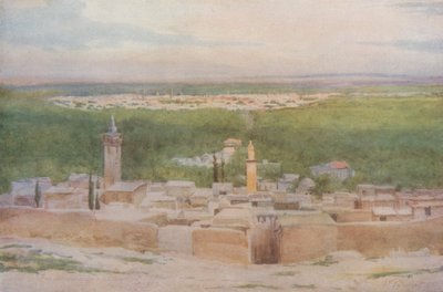 サラヒエのダマスカス：街に沈む夕日 作： Walter Spencer Stanhope Tyrwhitt